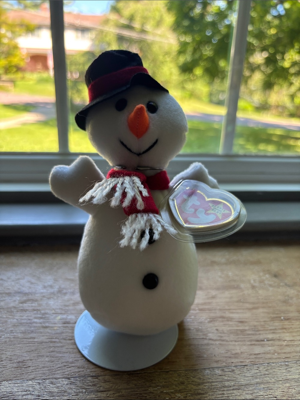 TY Beanie Baby - SNOWBALL the Snowman Collectible